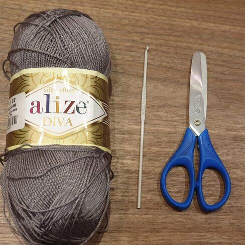 Alize Diva Silk Effect 100% Microfiber Acrylic Yarn 1 Ball skeins 100gr 383yds (852 - Green Tea) in Saudi Arabia
