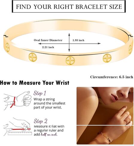 2 عبوة أساور الصداقة للنساء - 18K الذهب مطلي بالتيمانيوم الصلب الكفة bangle مجموعة مع الزركونيا المكعبة | هدية المجوهرات الشقيقة ، عبوة صديقة للبيئة ، ارتداء كل يوم متين in Kuwait
