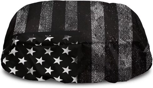Black Print Universal Winch Cover with Elastic Band Fits Most Electric Winches from 8500 to 17500 Lbs in Kuwait