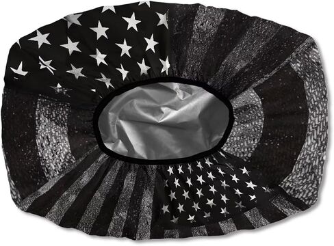 Black Print Universal Winch Cover with Elastic Band Fits Most Electric Winches from 8500 to 17500 Lbs in Kuwait