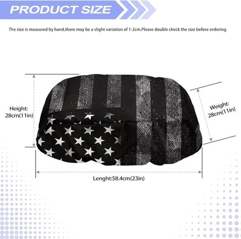 Black Print Universal Winch Cover with Elastic Band Fits Most Electric Winches from 8500 to 17500 Lbs in Kuwait