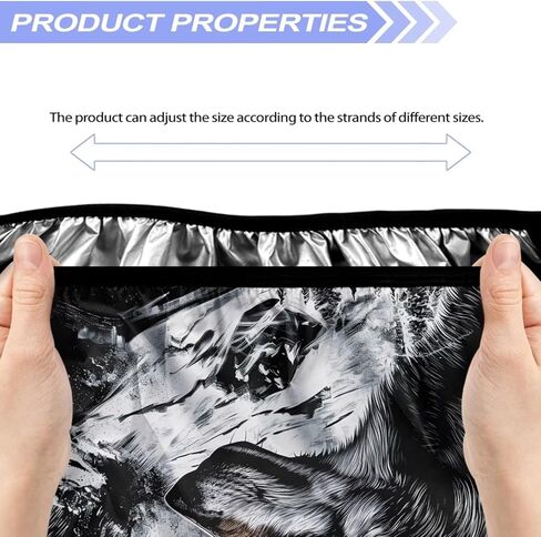 غطاء Winch Cover Rustproof & Waterproof Blue Winch Cover Cover Cover Weather Automotive Winch Accessories (American Flag Ailt Painting) in Kuwait
