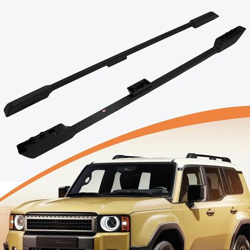 Roof Rack Cross Bars for 2024-2025 Toyota Land Cruiser Prado LC250 J250-200LBS OEM Style Aluminum Alloy Lockable Cargo Carrier Rails in Saudi Arabia
