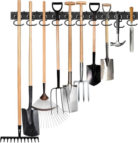 2-Pack Garage Organization, Garage Hooks Heavy Duty, X Broom Holder Wall Mounted, Multifunctional Racks for Gardening, Living Room, and Bathroom in Saudi Arabia