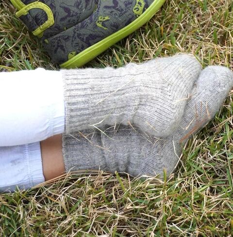 KIDS Pure Wool Socks - Made from Dye-Free Organic Mongolian Sheep Wool - Soft, Cozy Small Kids Winter Essentials in Saudi Arabia