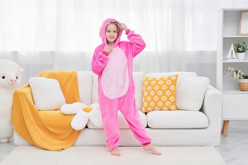 NXLYDZSW Unisex Cosplay Costumes,Flannel Animal Onesie Sleepwear Costumes for Girl in Saudi Arabia