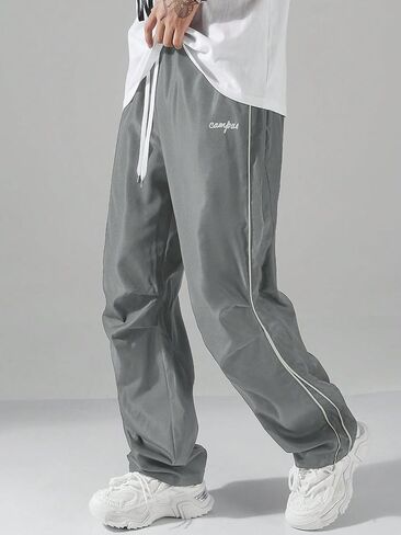 Men's Y2K Baggy Sweatpants Parachute Pants Wide Leg Vintage Track Pants Casual Streetwear in Saudi Arabia