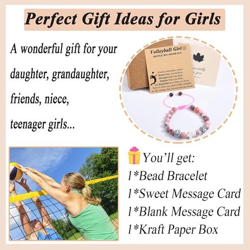 Softball Volleyball Basketball Soccer Gifts for Girls Bracelets for Teen Girls Team Gifts Birthday/Christmas/Graduation Gifts in Saudi Arabia