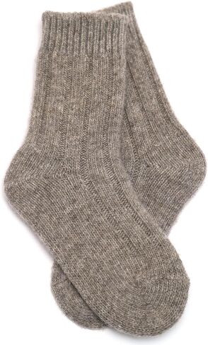 KIDS Pure Wool Socks - Made from Dye-Free Organic Mongolian Sheep Wool - Soft, Cozy Small Kids Winter Essentials in Saudi Arabia