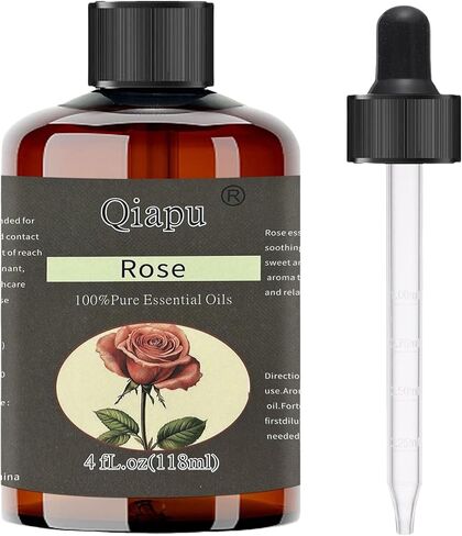 Pure and Natural Rose Diffuser Scented Oil Premium Aromatherapy for Laundry Scented Oils with Dropper in Saudi Arabia