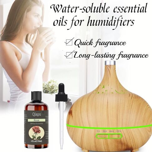 Pure and Natural Rose Diffuser Scented Oil Premium Aromatherapy for Laundry Scented Oils with Dropper in Saudi Arabia
