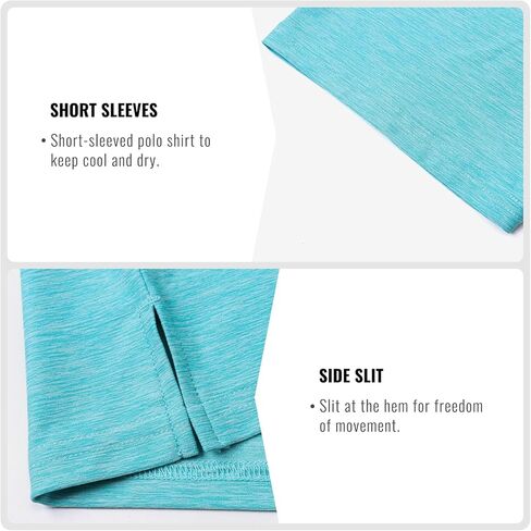 CIMIC 3 Pack Polo Polo Terts for Men Short Sleeve Tennis Quick Dry Performanc Golf Moisture Wicking Tops Tops Tops in Kuwait