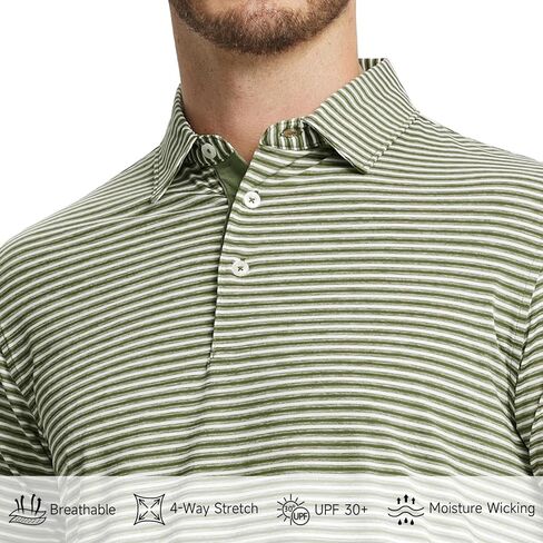 M Maelreg Golf Polo قمصان للرجال الأداء الرطبة الرطبة الجافة Fit Fit Collared Mens Polo قمصان قصيرة in Saudi Arabia