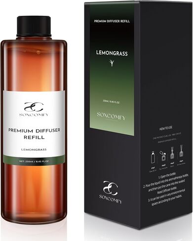 Diffuser Oil Luxury Essential Oils for Diffuser Refill & Air Freshener,Long-Lasting Natural Home Fragrance and Hotel Scent for Diffusers - 8.45 Fl.oz(250ml), Black ICE in Kuwait