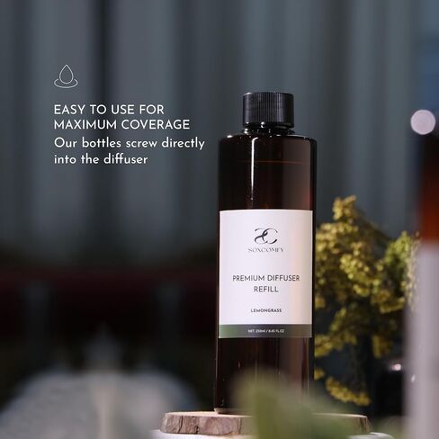 Diffuser Oil Luxury Essential Oils for Diffuser Refill & Air Freshener,Long-Lasting Natural Home Fragrance and Hotel Scent for Diffusers - 8.45 Fl.oz(250ml), Black ICE in Kuwait