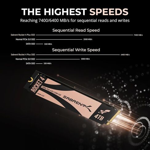 SABRENT Rocket 4 2TB DRAM-LESS M.2 PCIe GEN 4 X4 NVMe SSD (SB-RKT4L-2TB) in Saudi Arabia