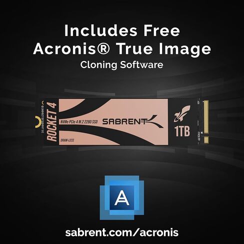 SABRENT Rocket 4 2TB DRAM-LESS M.2 PCIe GEN 4 X4 NVMe SSD (SB-RKT4L-2TB) in Kuwait