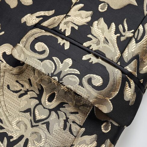 Men’s Suit Jacket Jacquard Slim Fit Shawl Lapel Tuxedo Wedding Party Prom Suit Coat in Saudi Arabia