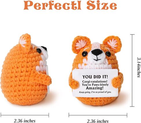 2025 Graduation Gifts for Her Him with You DID IT Message Graduation Gift for Daughter Son Friends Nurse Women Men Her Him, Handmade Crochet Corgi Dog in Saudi Arabia