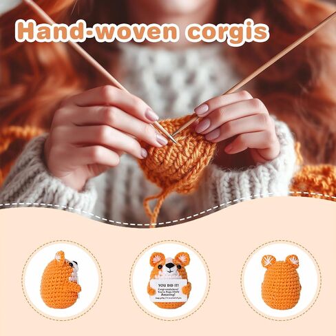 2025 Graduation Gifts for Her Him with You DID IT Message Graduation Gift for Daughter Son Friends Nurse Women Men Her Him, Handmade Crochet Corgi Dog in Saudi Arabia