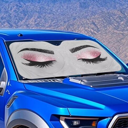 Bulopur Car Windshield Sunshade Eyes Window Window Shades قابلة للطي مضحكة واقي من الزجاج الأمامي Auto Auto 1 in Kuwait