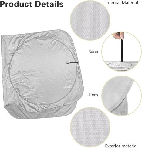 Bulopur Car Windshield Sunshade Eyes Window Window Shades قابلة للطي مضحكة واقي من الزجاج الأمامي Auto Auto 1 in Kuwait