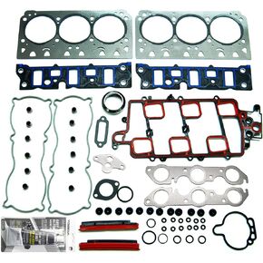Partsflow Engine Cylinder Head Gasket Set for Buick Lacrosse 2005 for Buick Lesabre 1997-05 for Chevy Impala 2000-05 for Chevy Monte Carlo 1998-05 for Olds Regency 1997-98 3.8L V6 OHV, VIN K 2"