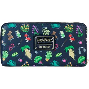 Loungefly Harry Potter Herbology aop clutch zip wallet vaux جلد