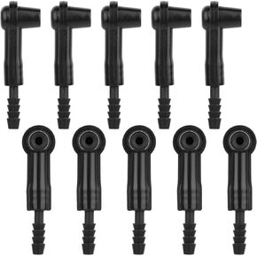 10 Pack Brake Bleeder Hose Bottle Fluid Bleeding Connector Adapter Joint for Oil Air Hose Changer Exchange Pipe System Tool Kit Pumping Nipple for Cars Trucks Vehicles Automotive Emptying Pump Replace