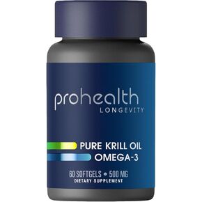ProHealth Pure Krill Oil أوميغا 3 (500 ملغ ، 60 ناعمة)
