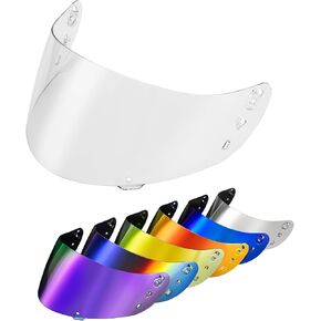 PSLER Icon Ic04 Visor - Icon Airflite Ic-04 Visor Motorcycle Helmet Tinted Visor UV Protection Face Shield Replacement for Ic04,Deep Red