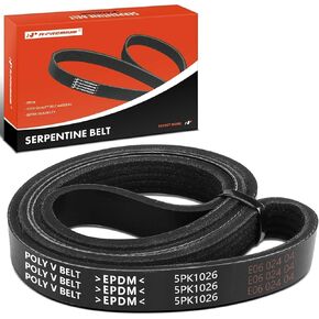 A-Premium Engine Serpentine Drive Belt Compatible with Chevrolet Equinox 2010-2017, HHR 2007, Cobalt 2007 2010, Orlando & GMC Terrain & Buick LaCrosse, Verano, Regal & Pontiac G5, 2.0L 2.2L 2.4L