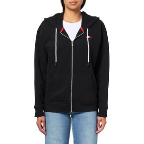 Tommy Hilfiger Women's Fleece Relaxed Full Zip Hooded Jacket