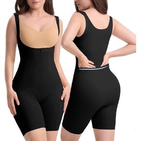 Slimers fajas colombianas moldeadoras Shapewear: Postpartum Tummy Control Body Shaper - Compression Garment With Zipper