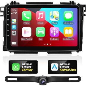 for Vezel HR-V 2013-2022 Radio Compatible with Wireless Carplay Android Auto,Car Upgrade Stereo TouchScreen Bluetooth Navigation GPS WIFI FM/AM Backup Camera Multimedia Player 8Core Head Unit