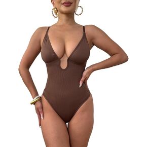 2 حزمة bodysuit للنساء - سلس السيطرة على البطن النحت نحت ثونغ بلا أكمام