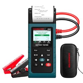 Hanmatek BD60 24V 12V Car Battery Tester ، مع طابعة مدمجة ، 100-2000 CCA TESTER