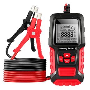 Car Battery Tester, 12V Digital Automotive Alternator Meter Diagnostic Tool, 100-2000 CCA Load Capacity, Charging & Cranking Analyzer for CAR, Motor, Truck, Boat, RV, Marine Vehicle, FBT-300