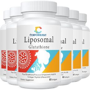 غلوتاثيون الشحمي الناعمة ، والامتصاص المحسن - توصيل الجسيمات الدهنية ، شكل نشط l -glutathione ، مصنوع في الولايات المتحدة الأمريكية ، غنية بصيغة مضادات الأكسدة ، خالية من الغلوتين ، 60 ناعمة