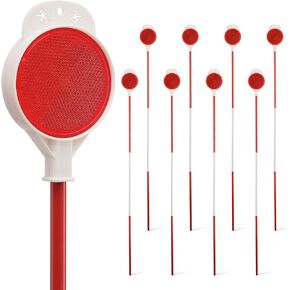 COCONUT Driveway Markers, Double Sided Reflective, 48 Inch Metal Snow Stake, 4 Packs in Kuwait