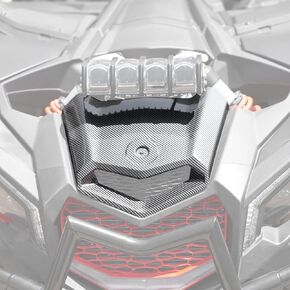A & UTV Pro Carbon Carbon Pattern Turbo Hood Scoop لـ Can-Am Maverick X3 XDS XRS Max Turbo R 2017-2024 2025 ، إكسسوارات طقم الهواء الأمامية ، استبدل OEM #705014313 ، 1pc