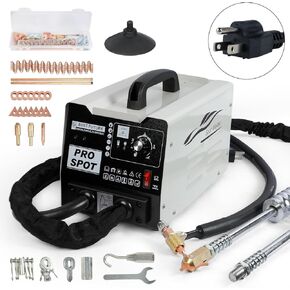 PLAYOCCAR Stud Welder Dent Repair Kit 110V, 3500A Spot Welder Dent Puller, 3KW Car Body Stud Welding Machine Multispot Bonnet Door Repair Tool Kit (3000, Watts)