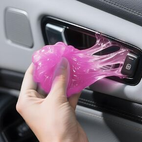 Car Cleaning Gel,Reusable Car Cleaning Putty for Interior Detailing, Car Cleaning Supplies, Auto Detailing Tools, Car Slime for Dust Removal, Car Accessories Interior, Car Cleaning Kit(Green, 0.8 OZ)