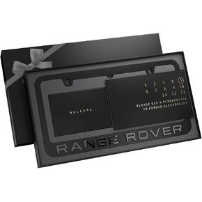 Black License Plate Frame