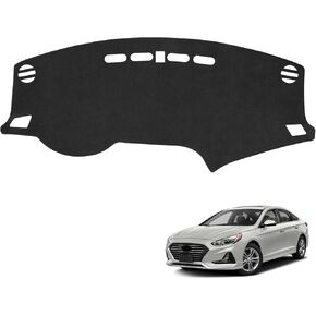YOJOJOCO Dash Cover for Hyundai Sonata 2019 2018 2017 2016 2015 Accessories Flannel Dashboard Cover Dash Mat Center Console Cover Sunshield Protector Pad