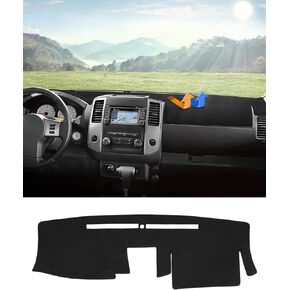 Autorder Dashboard Cover Mat Fit for 2007-2021 Nissan Frontier/2009-2012 Suzuki Equator Accessories Dash Cover Flannel Dash Mat Sunshade Glare UV Rays Protector