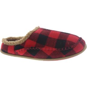Deer Stags Unisex Nordic Fabric Slipper/Green/Black Plaid/Men's 7 US/Medium in Kuwait