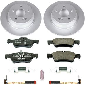 Power Stop ESK5320 Rear Euro-Stop Brake Kit Mercedes and 2 Rear Sensor Wires For Mercedes-Benz E320 2003-2009, Mercedes-Benz E500 2004-2006 [Model Specific]