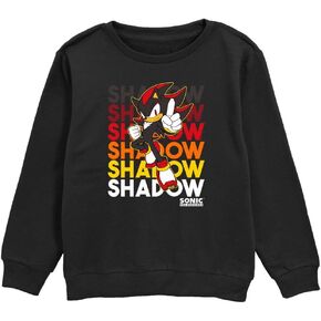 Sonic The Hedgehog Kids Boys' Shadow Fade Pullover Crew Fleece