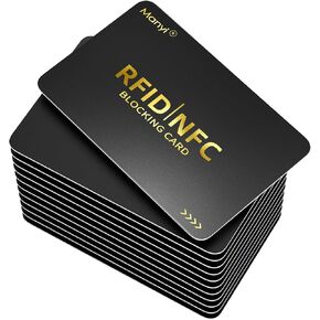 بطاقة حظر RFID للمحافظ ، حماية بطاقة الائتمان NFC بدون اتصال ، Passport Passport بالكامل محفظة محفظة درع حاجز حاجز حاجز 2